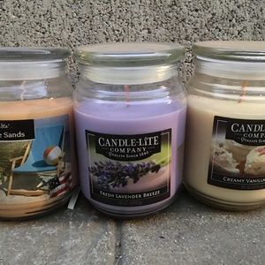 Scented Candles in Big Jars (4th Set) -- SOLD